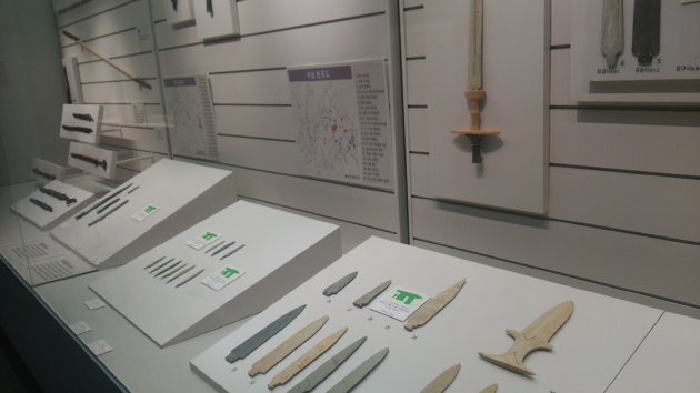 国立光州博物館に展示されている銅剣